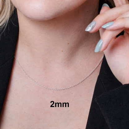 925 Sterling Silver Singapore Rope Chain Necklace – 1.5mm–3.5mm – All Sizes – Made in Italy
