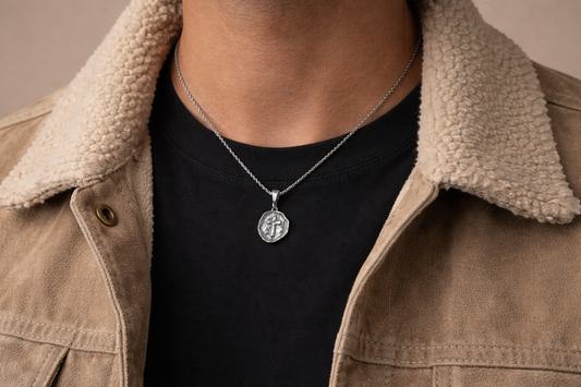 Men’s Women’s Solid 925 Sterling Silver Cross Pendant Necklace - 18” Rope Chain