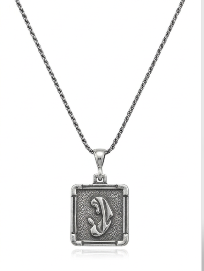 Sterling silver Praying Mary Pendant necklace/Rope 18"Virgen De Guadalupe