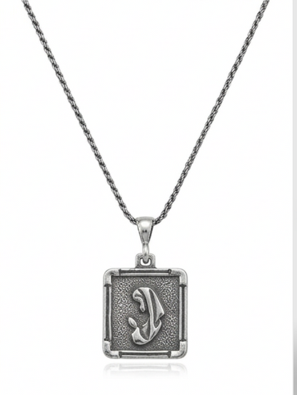 Sterling silver Praying Mary Pendant necklace/Rope 18"Virgen De Guadalupe