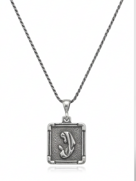 Sterling silver Praying Mary Pendant necklace/Rope 18"Virgen De Guadalupe
