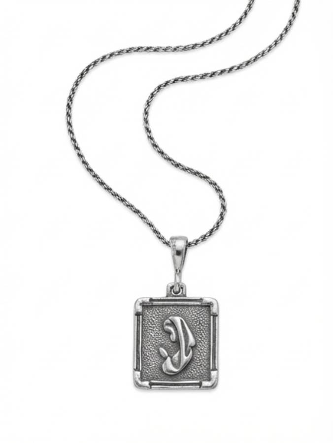Sterling silver Praying Mary Pendant necklace/Rope 18"Virgen De Guadalupe