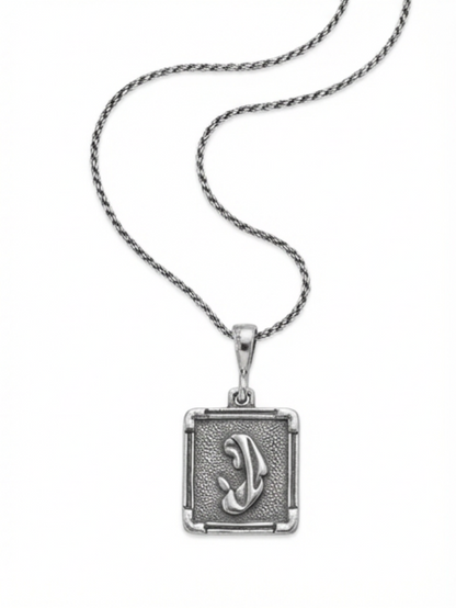 Sterling silver Praying Mary Pendant necklace/Rope 18"Virgen De Guadalupe