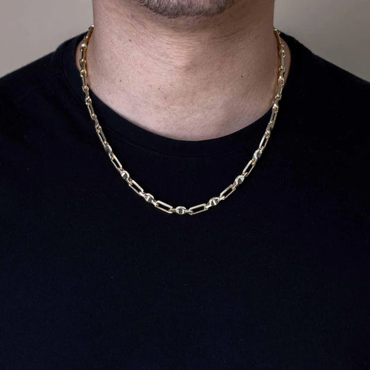 Silver Gold Plated Heshe Max Chain 6mm