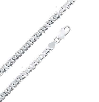 Real 925 Sterling Silver Dollar Cuban Link Chain Necklace – All Sizes – Made in Italy
