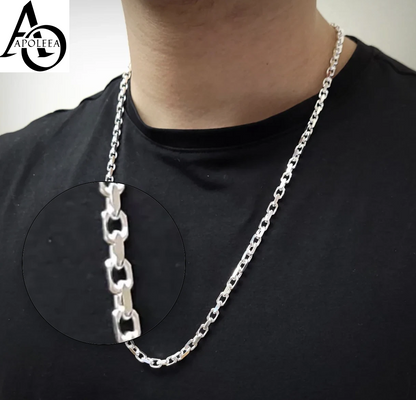 925 Sterling Silver Italian Anchor Forzatina Cable Chain or Bracelet – Made in Italy