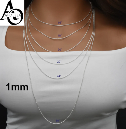 925 Sterling Silver Diamond Cut Rope Chain or Bracelet – 1mm–16mm – Made in Italy