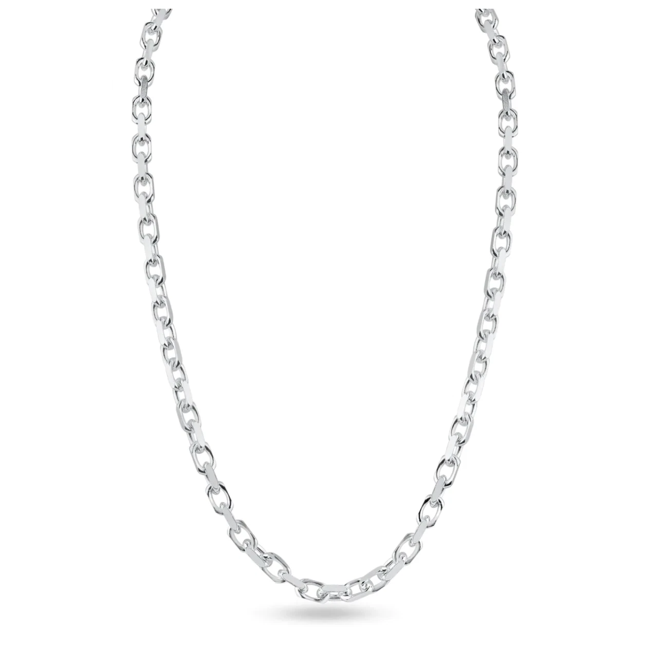 925 Sterling Silver Italian Anchor Forzatina Cable Chain or Bracelet – Made in Italy