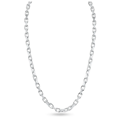 925 Sterling Silver Italian Anchor Forzatina Cable Chain or Bracelet – Made in Italy