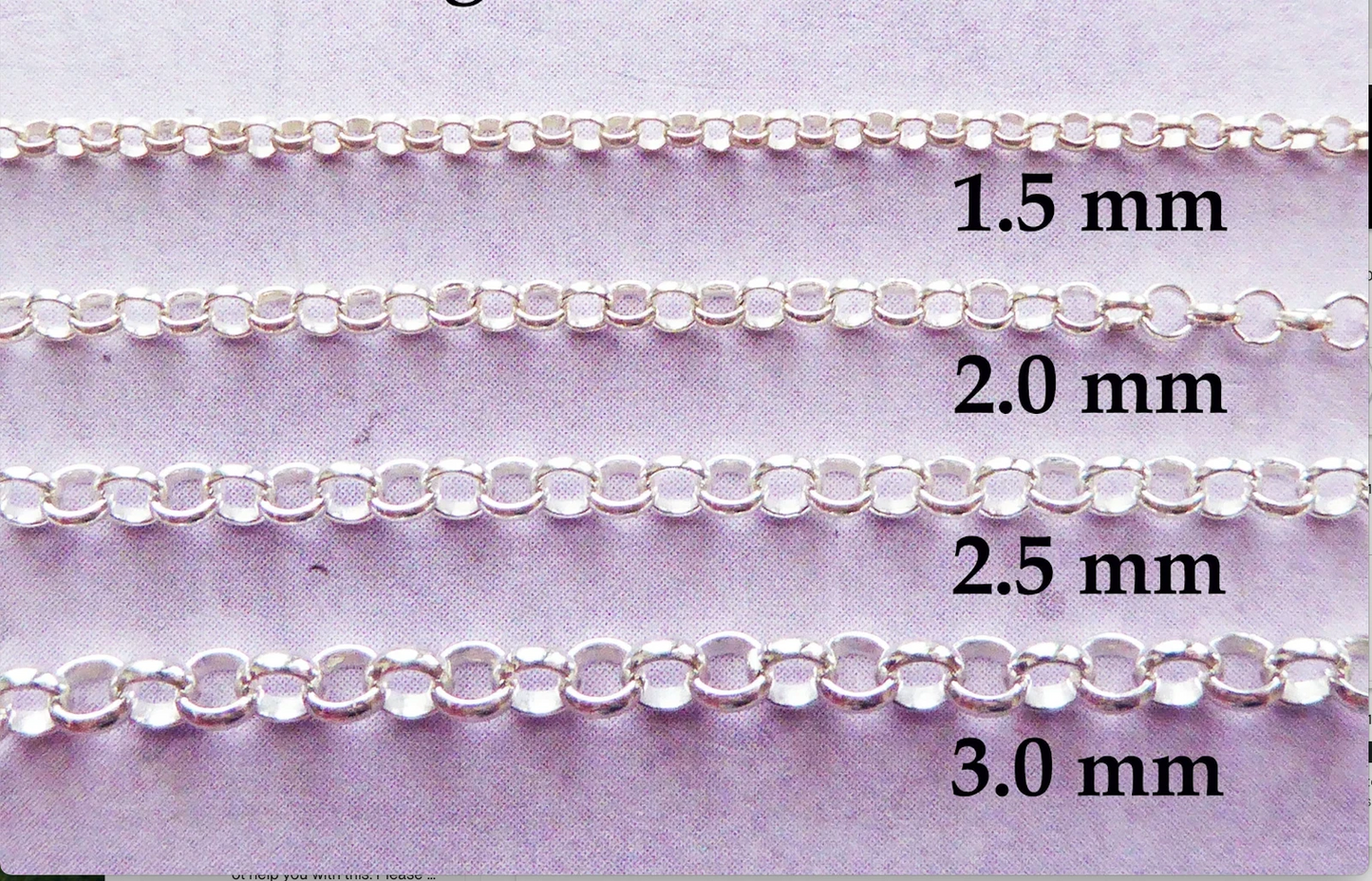 Round Rolo Necklace Real Solid 925 Sterling Silver Chain 1mm - 3mm Made In Italy