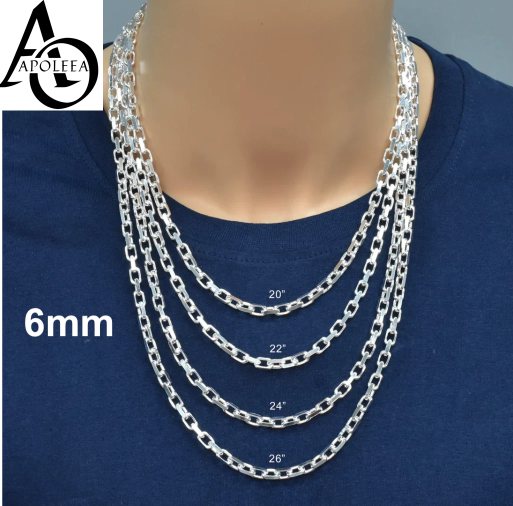 925 Sterling Silver Italian Anchor Forzatina Cable Chain or Bracelet – Made in Italy