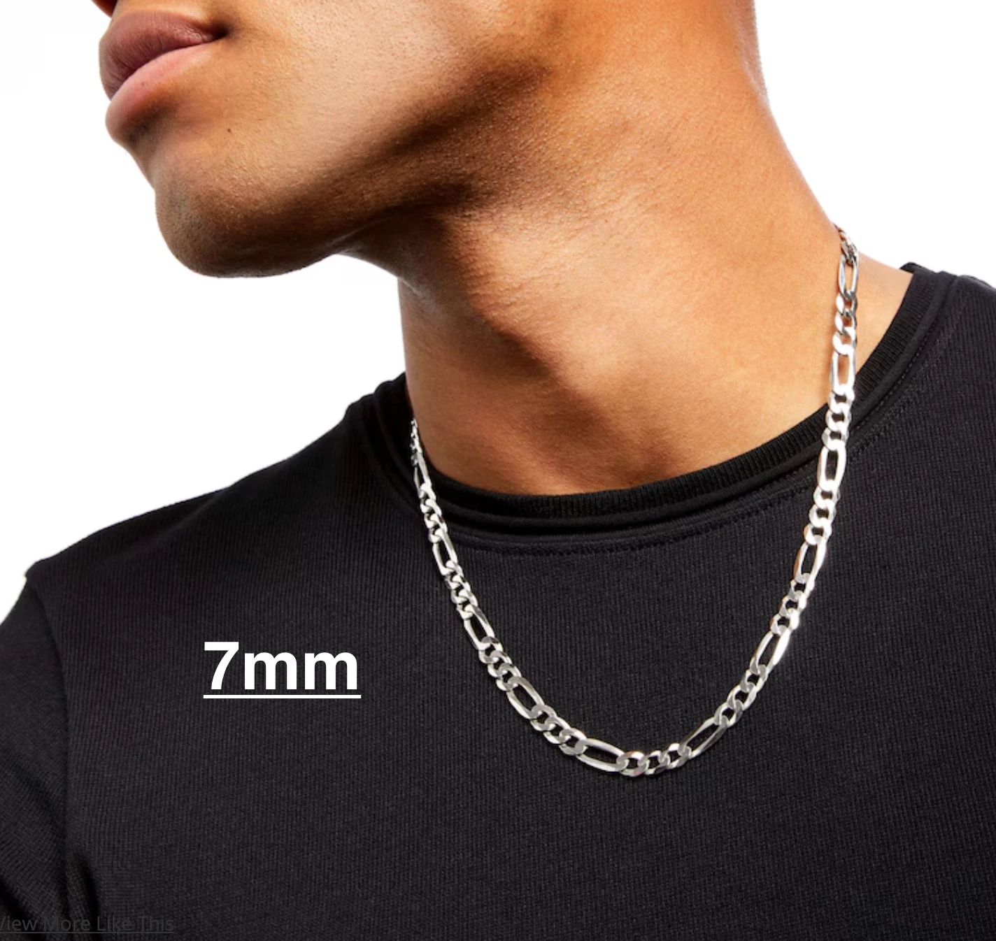 925 Sterling Silver Figaro Link Chain Necklace or Bracelet – 1mm–20mm – Made in Italy