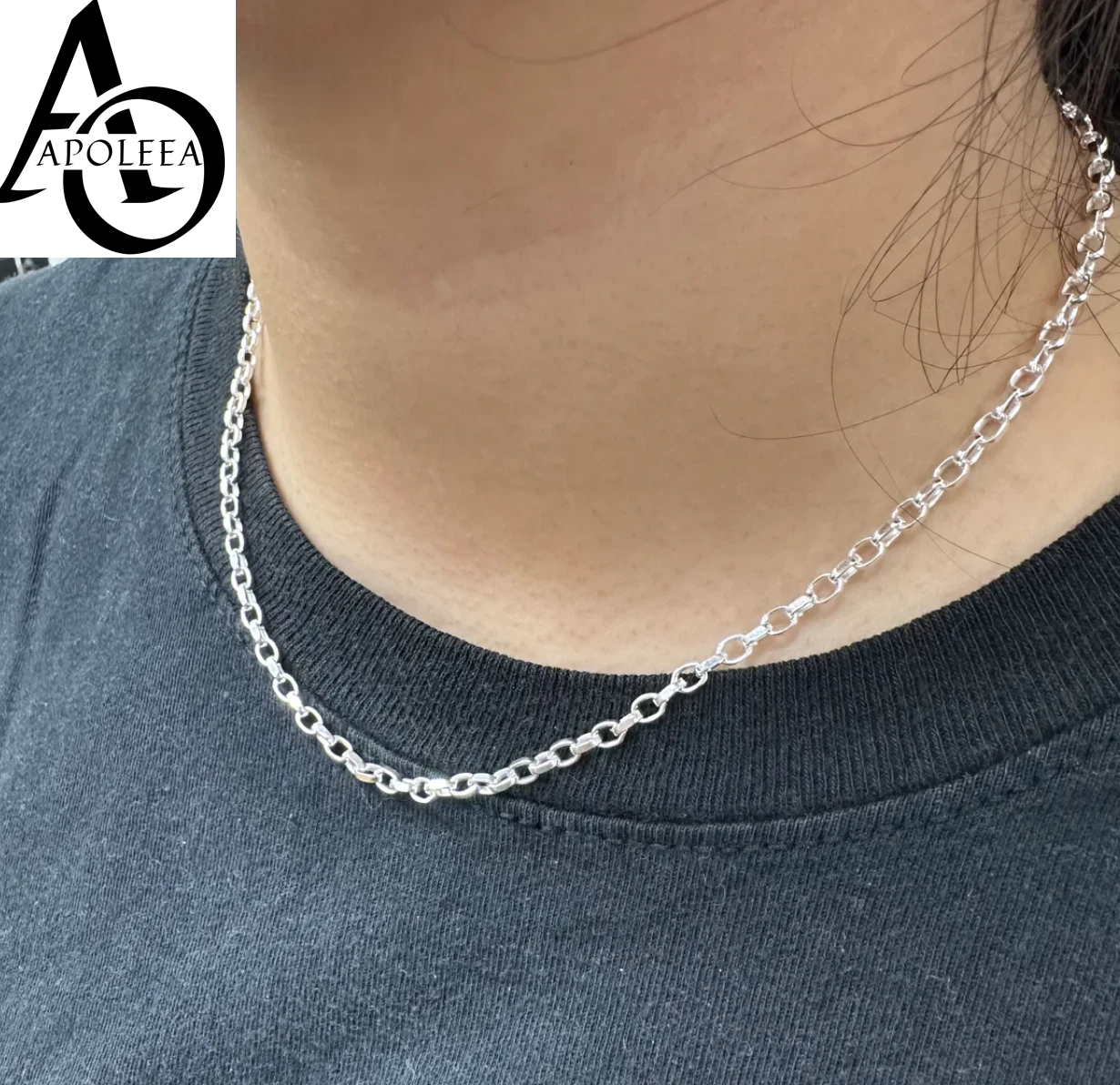 925 Sterling Silver Italian Anchor Forzatina Cable Chain or Bracelet – Made in Italy