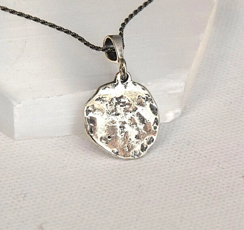Men’s Women’s Solid 925 Sterling Silver Cross Pendant Necklace - 18” Rope Chain