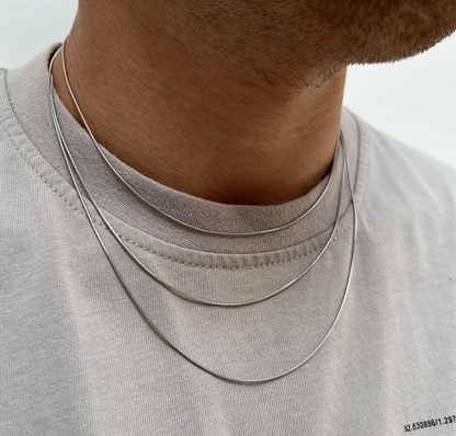 925 Sterling Silver Round Snake Chain Necklace 0.7-4mm All Sizes Made in Italy