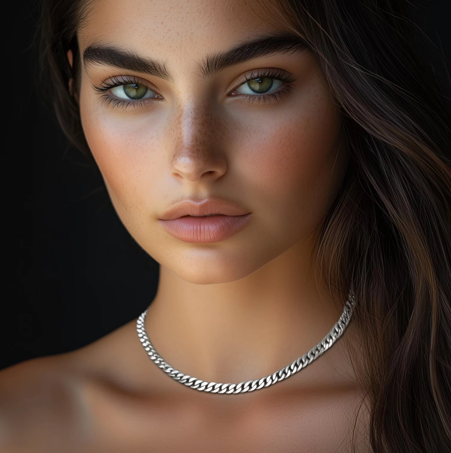 Real 925 Sterling Silver Flat Curb Cuban Chain Necklace or Bracelet – 1mm to 16.5mm Made in Italy