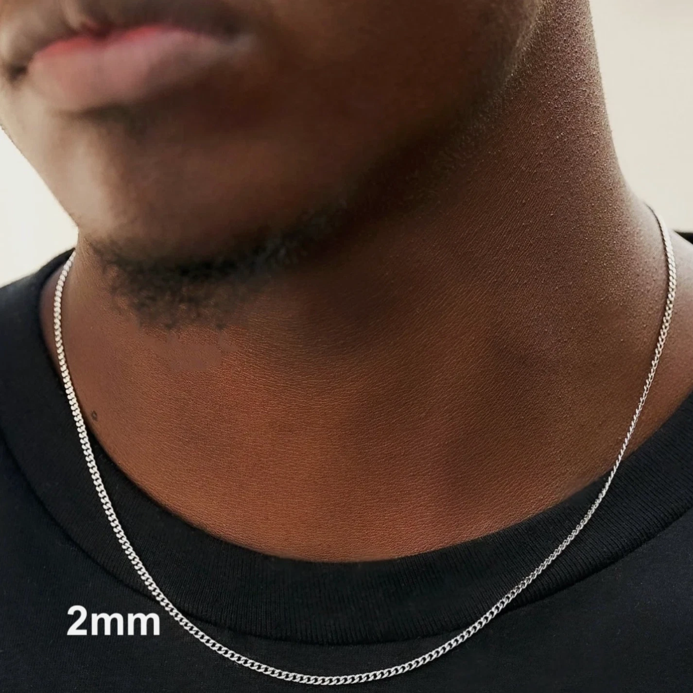 Real 925 Sterling Silver Flat Curb Cuban Chain Necklace or Bracelet – 1mm to 16.5mm Made in Italy