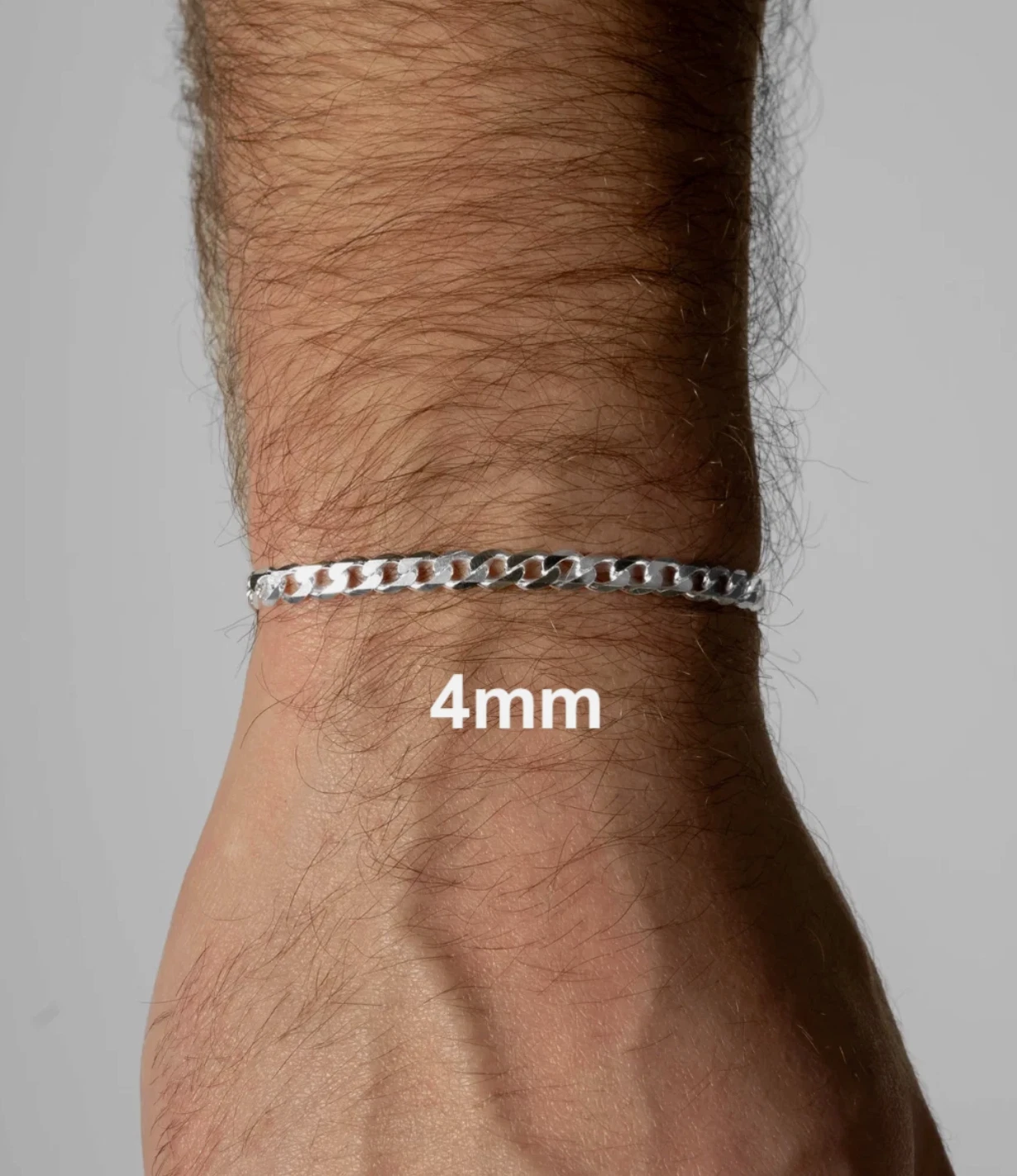 Real 925 Sterling Silver Flat Curb Cuban Chain Necklace or Bracelet – 1mm to 16.5mm Made in Italy